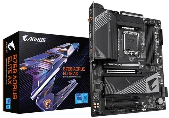 GIGABYTE B760 AORUS ELITE AX -emolevy - Intel B760 - Intel LGA1700 - DDR5 RAM - ATX