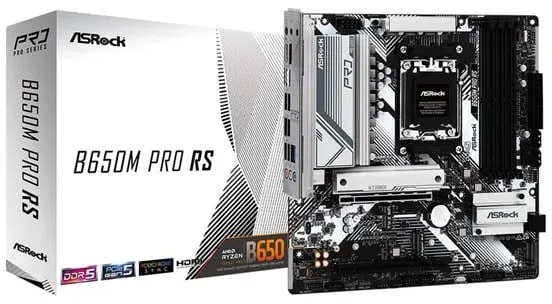 ASRock B650M PRO RS -emolevy - AMD B650 - AMD AM5 -kanta - DDR5 RAM - Micro-ATX