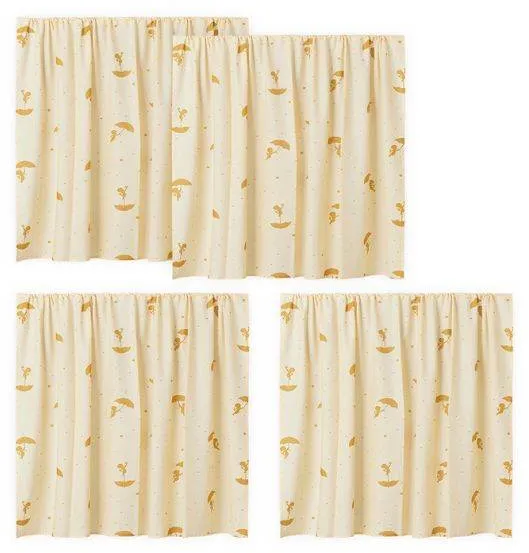 Hoppekids Ole Lukoie verho puolikorkealle sängylle - Keltainen