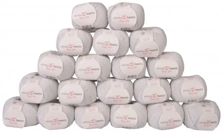 Infinity Hearts Rose 8/4 Lanka-pakkaus Yksivärinen 232 Vaaleanharmaa - 20 kpl - Infinity Hearts Rose 8/4 Lanka-pakkaus Yksivärinen 232 Vaaleanharmaa - 20 kpl
