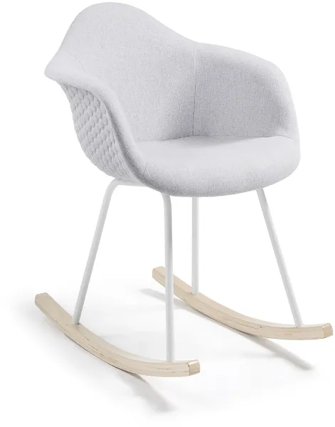 Kevya, keinutuoli, harmaa/luonnollinen, kangas