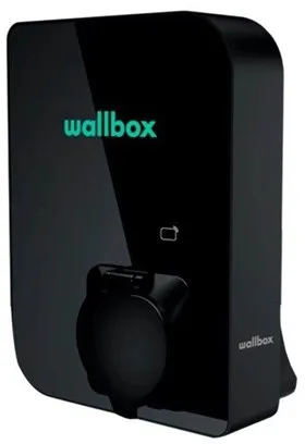 Wallbox Copper SB latauslaatikko Wi-Fi:llä 11 kW Type 1 ja 2, musta