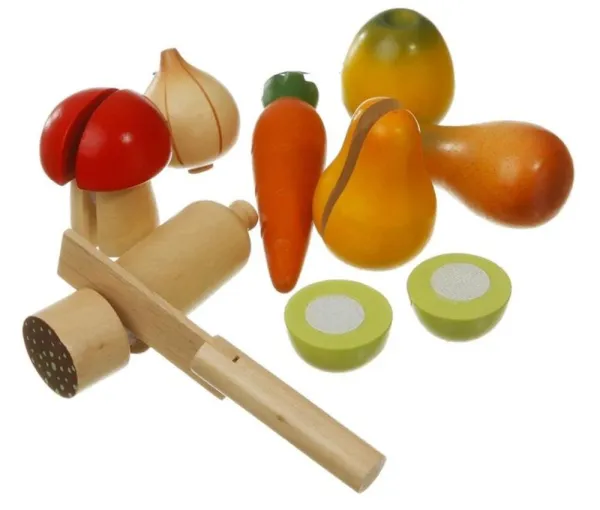 Hedelmät ja vihannekset puusta tarranauhalla FSCÂ®