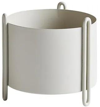 Woud Pidestall Ruukkukasvi Pieni Harmaa