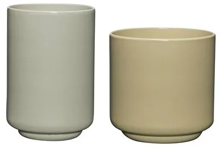 Hübsch Deux Ruukku Setti 2 Vaaleanvihreä/Hiekka