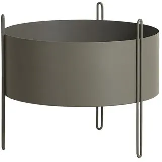 Woud Pidestall Kukkaruukku Medium Taupe