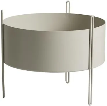 Woud Pidestall Ruukkukasvi Keskiharmaa