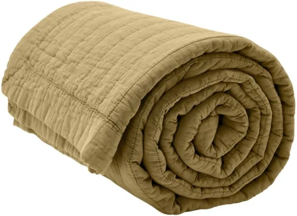 Magnhild, tikattu päiväpeite, siemenväri, 160x280 cm