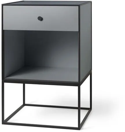 Audo Frame 49 Sivupöytä 1 Laatikkolla Tummanharmaa