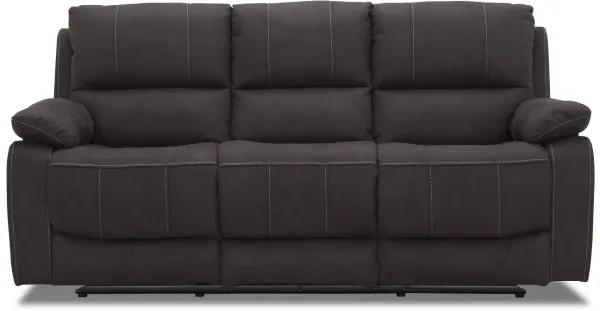 HAGA Texas 3 hengen recliner-sohva - harmaa kangas