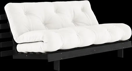 Karup Design Roots vuodesohva Roots-patjalla 160x200 luonnollinen/musta lakattu