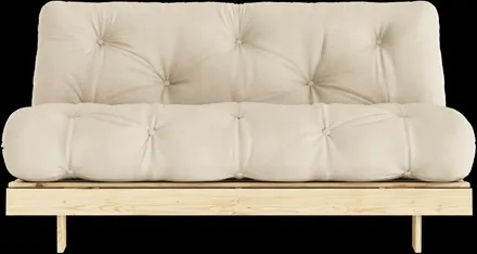 Karup Design Roots Vuodesohva patjalla 160x200 747 Beige/Mänty