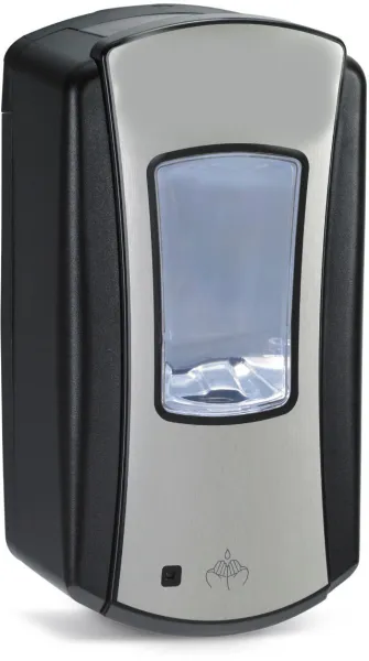 Poistuu valikoimasta: Pristine saippua-annostelija sensorilla, LTX, musta/kromi, 1200 ml