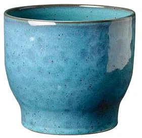 Knabstrup Keramik kukkaroruukku, pölyinen sininen - Ø:16,5 cm