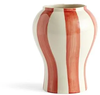 HAY Sobremesa Stripe Vase Small Red