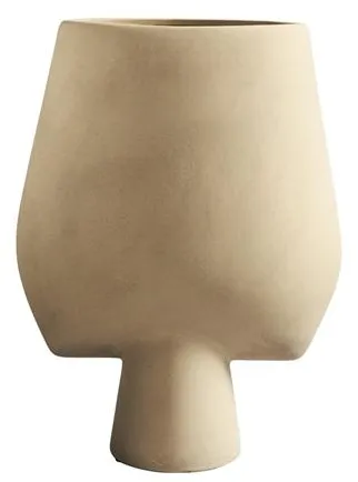 101 Copenhagen Sphere Suuri Neliömäinen Maljakko Hiekka