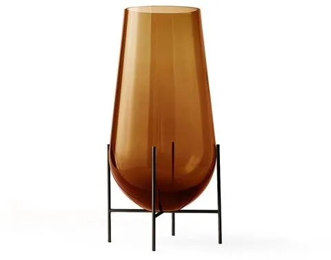 Audo Echasse Pieni Maljakko Meripihka/ Pronssattu Messinki